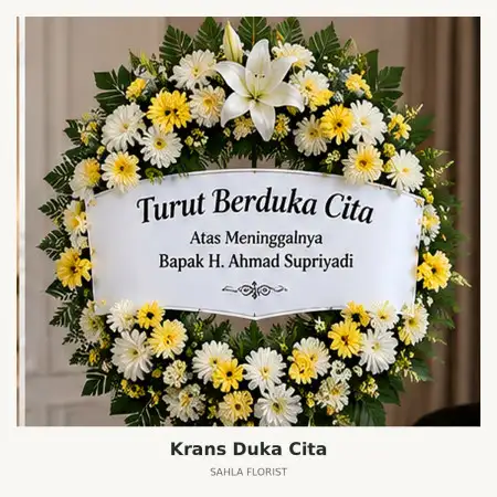 Krans Bunga Duka Tanggamus